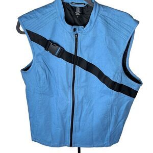 Hot Topic Star Wars X Fighter Buckle Vest Blue Nwot Plus Size 2